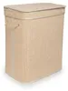 Relaxdays Wäschekorb mit Deckel, Bambus, 90 l, faltbare Produktbild-Vorschau 10