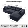 GLP Modulares Ecksofa 256 cm aus Cord, 4-Sitzer mit Produktbild-Vorschau 7