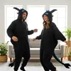 Pyjama Onesie Kigurumi Verkleidung Zahnlos Blau XXL: 185 - Produktbild-Vorschau 9