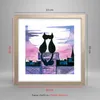 Gerahmtes Poster - Rahmen in heller Eiche - Katzen Dach Produktbild-Vorschau 5