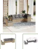 The Living Store 6-tlg. Garten-Sofagarnitur mit Kissen Produktbild-Vorschau 1