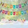 Oblique Unique Endlich Schulkind Wimpel Girlande Hänge Deko Produktbild-Vorschau 4