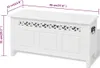 Panca portaoggetti in stile barocco MDF bianco Anteprima dell’immagine prodotto 7