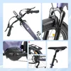 A collage of close-up images showcasing different parts of an electric bicycle. Produktbild-Vorschau