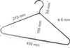 Kleiderbügel aus Stahl, Ø = 6 mm, verchromt Produktbild-Vorschau 3
