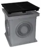Marley Einlaufschacht + Gussrost 300x300mm Hofablauf Produktbild-Vorschau 1