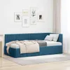 vidaXL Struttura letto ad angolo con testiera blu 90 cm x Anteprima dell’immagine prodotto 2