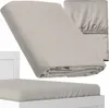 A folded fitted sheet is shown on top of a mattress, with a white headboard visible on the left. Anteprima dell’immagine prodotto
