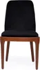 Schwarz-Brauner Polsterstuhl Designer Esszimmer Möbel Produktbild-Vorschau 3