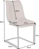 riess-ambiente Freischwinger Stuhl MIAMI antik taupe Produktbild-Vorschau 6