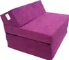 A purple foldable mattress/chair on a white background. Náhľad obrázku produktu