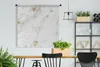 MuchoWow® Wandteppich Wandbehang Marmor - Gold - Weiß Produktbild-Vorschau 3
