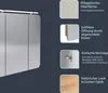 Armadietto a specchio LED FACKELMANN MILANO / Armadietto da Anteprima dell’immagine prodotto 4