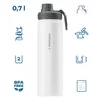 Termoska Wessper B3 THERMOSTEEL 0,7 l, biela, s 3 uzávermi Náhľad obrázku produktu 2