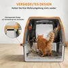 Edelstahl Katzenklol mit Deckel, XXL katzentoilette Produktbild-Vorschau 2