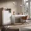 Calicosy - Scrivania con 1 grande cassetto, bianco lucido Anteprima dell’immagine prodotto 6