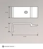 Deckenclip 3-spurig in grau (B x H x T) 20mm x 16mm x 47mm Produktbild-Vorschau 4
