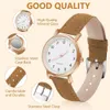 Watch Für Damen, Damen Analog Quarz Uhr mit Leder Armband, Produktbild-Vorschau 6
