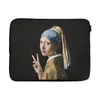MuchoWow® Laptop Hülle 17 Zoll Laptoptasche Das Mädchen mit Produktbild-Vorschau 1