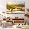 Bild auf Leinwand - Leinwandbild - Safari Tiere - 120x80cm Produktbild-Vorschau 7