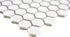 Mosaik Fliese Keramik Hexagon weiß glänzend Fliesenspiegel Produktbild-Vorschau 4