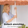 Mica Decorations Neigbarer Sonnenschirm mit Rüschen - Produktbild-Vorschau 5