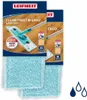 Product packaging for Leifheit Clean Twist M Ergo mop covers, showing the product and its features. Produktbild-Vorschau