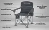 Hikemeister® XXL Campingstuhl, klappbarer Faltstuhl Produktbild-Vorschau 8