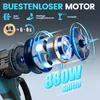 Akku Kettensäge 8+6 Zoll mit Kettenschmiersystem 2x Akku Produktbild-Vorschau 2