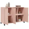 vidaXL Credenza rosa 100,5x39x72 cm in acciaio Anteprima dell’immagine prodotto 5