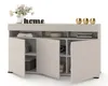 Große Kommode Fernsehschrank LUNA 3D Kaschmir/Kaschmir Produktbild-Vorschau 3