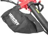 Close-up of a leaf blower's collection bag and nozzle. Produktbild-Vorschau