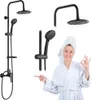 Černá nástěnná sprchová souprava s baterií Enna Náhled obrázku produktu 2