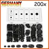 200x Sortiment Kappe Set Blindstopfen Gummi Stopfen Produktbild-Vorschau 3