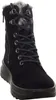A single black winter boot with fur lining is shown against a white background. Produktbild-Vorschau