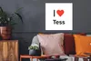 MuchoWow® Poster Ich liebe - Tess - Mädchen 50x50 cm - Produktbild-Vorschau 2