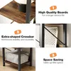 Schmales Bücherregal 30x30x168 cm Standregal Metall Holz Produktbild-Vorschau 3