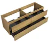 Badplaats Waschbeckenunterschrank Angela 140 x 48 cm Eiche Produktbild-Vorschau 2