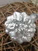 Christbaumkugel Schneeflocke Zilia breit, silber Produktbild-Vorschau 2