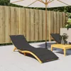 vidaXL Cuscino per sdraio nero 200x70x3 cm Tessuto Oxford Anteprima dell’immagine prodotto 2