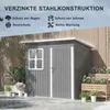 Abri de jardin 2,55 m², abri à outils de jardin en acier Voir les images du produit 5