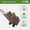 Aluminium Sackkarre klappbar 90kg Traglast Transportkarre Produktbild-Vorschau 2