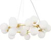Lampa wisząca, szkło metalowe, złoty mat-biały, D 69 cm Podgląd zdjęcia produktu 7