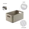 A product image showing a storage basket with callouts for its features. Anteprima dell’immagine prodotto