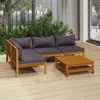 vidaXL Ensemble de salon de jardin 5 pièces avec revêtement Voir les images du produit 13
