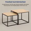 Couchtisch 2er Set aus Holz, Wohnzimmertisch Modern, Produktbild-Vorschau 8