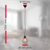 Lampadario vintage, adatto per lampadina E27 non inclusa Anteprima dell’immagine prodotto 4