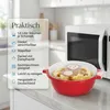 2 Stück Set Mikrowellenschüssel mit Deckel und Dampfventil Produktbild-Vorschau 5
