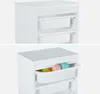 A white storage unit with drawers, shown from two different angles. The bottom image shows colorful balls in one of the drawers. Anteprima dell’immagine prodotto