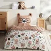 Kinderbettwäsche Set Bär 2-teilig 135x200 80x80 cm - Produktbild-Vorschau 1
